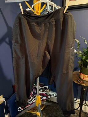 WonderWink Black Track Jogger Pants